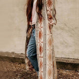 Aztec Boho Cardigan Casual Coat