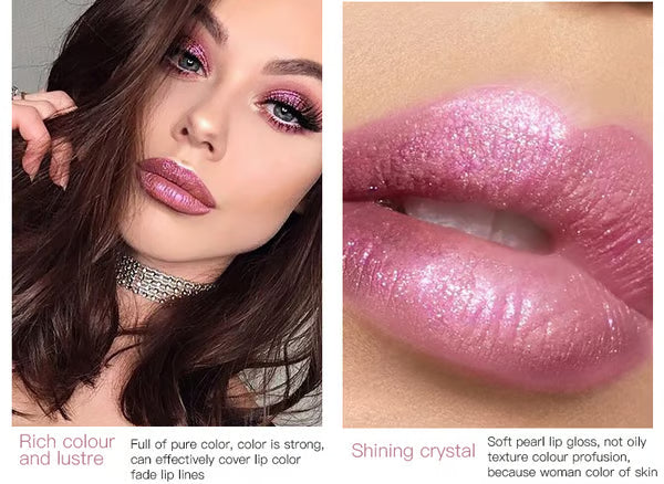 Diamond Lip Gloss | Waterproof Glitter Lipstick
