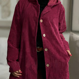 Cordia | Cozy Corduroy Hooded Jacket