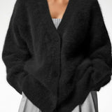 Vegan Knit Long Sleeve Cardigan