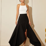 Artistic Asymmetric Summer Skirt