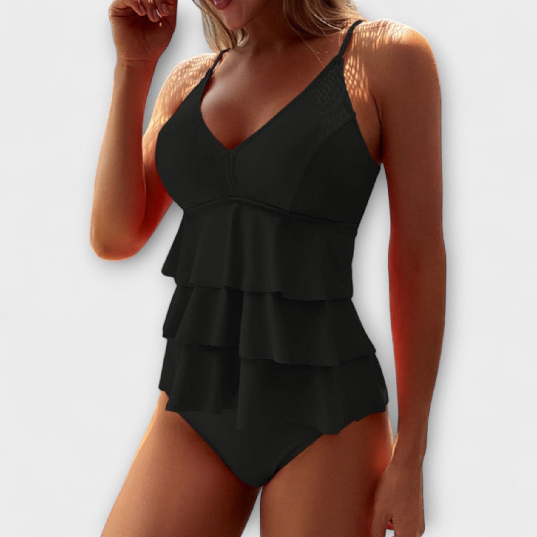Pat™ V-Neck One-Piece – Elegance from Beach to Streets