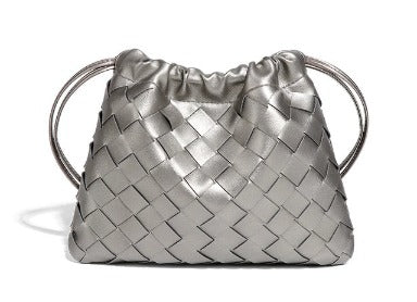 Woven Whisper™ Pouch Bag – Minimalist Elegance with Modern Versatility