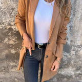Maribelle | Long Suede-Look Coat