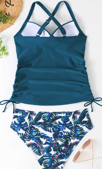 Mitch™ V-Neck Tankini – Sculpted Elegance with Lightness