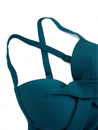 Mitch™ V-Neck Tankini – Sculpted Elegance with Lightness