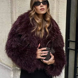 Fuzzy Faux Fur Short Coat