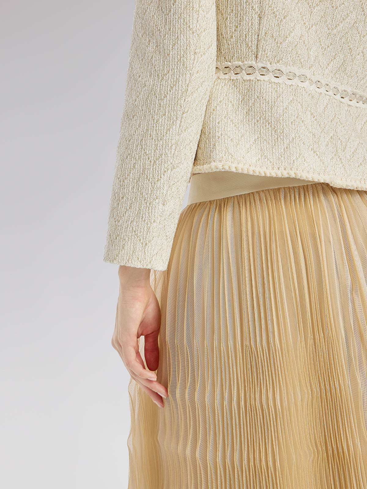 3D Flower Custom Pleated Tulle Skirt Set