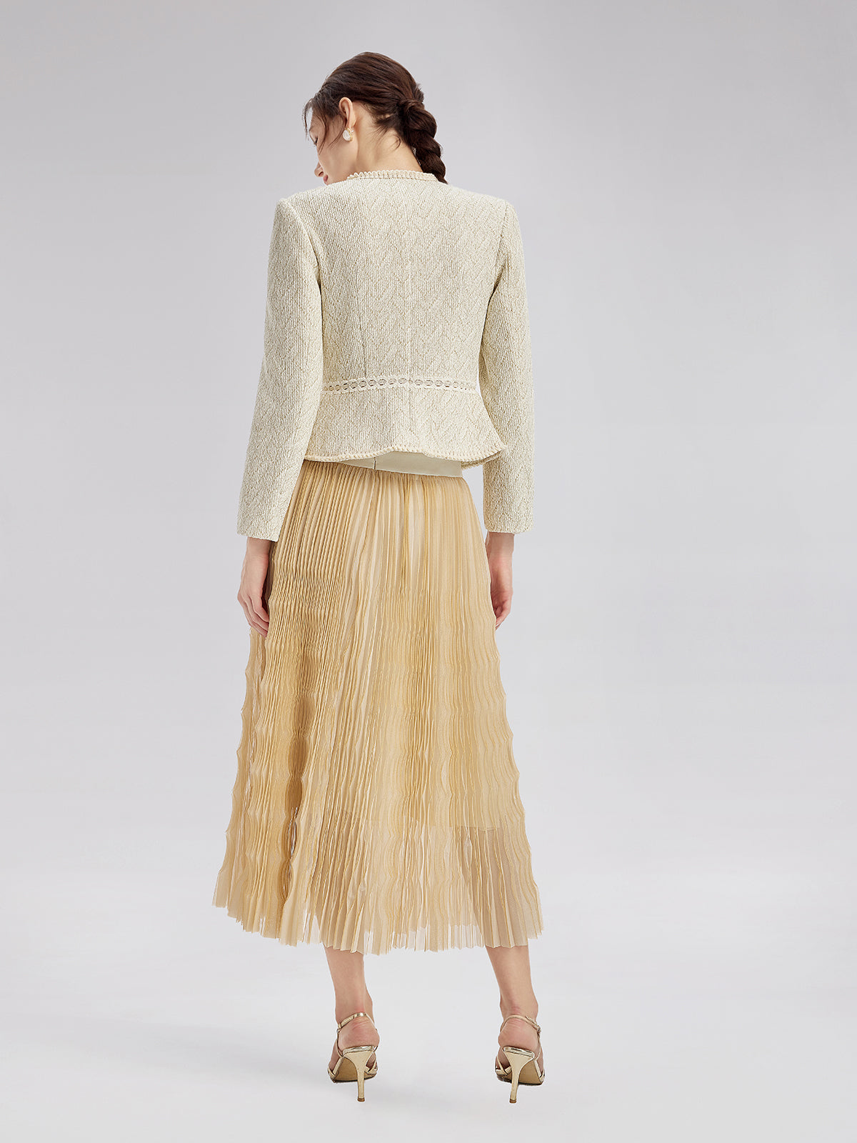 3D Flower Custom Pleated Tulle Skirt Set