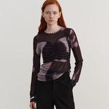 Gradient Tie-Dye Casual Long Sleeve T-Shirt
