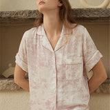Cotton Purple Printed Sleepwear Set