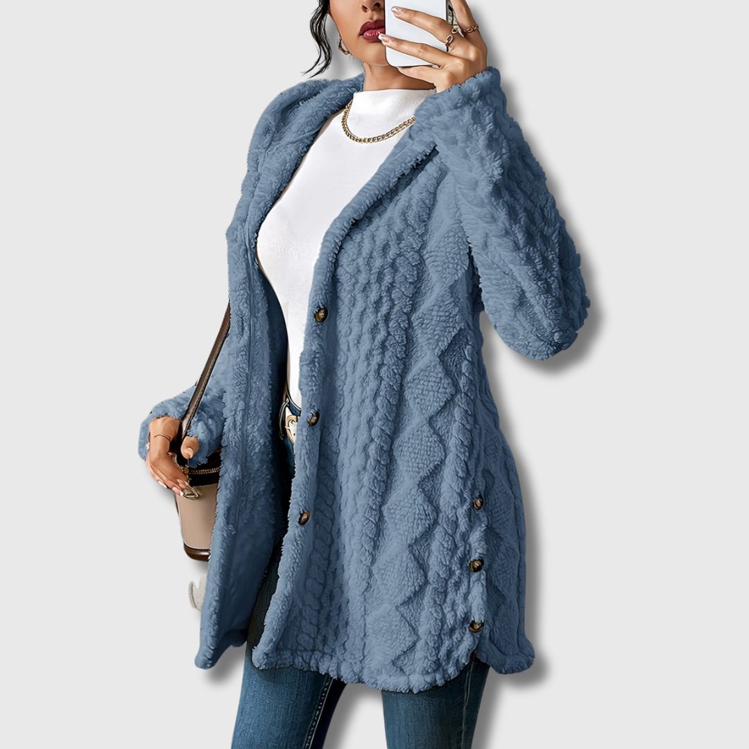 Sapphira | Hooded Teddy Coat