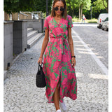 Amelie | Floral Wrap Midi Dress