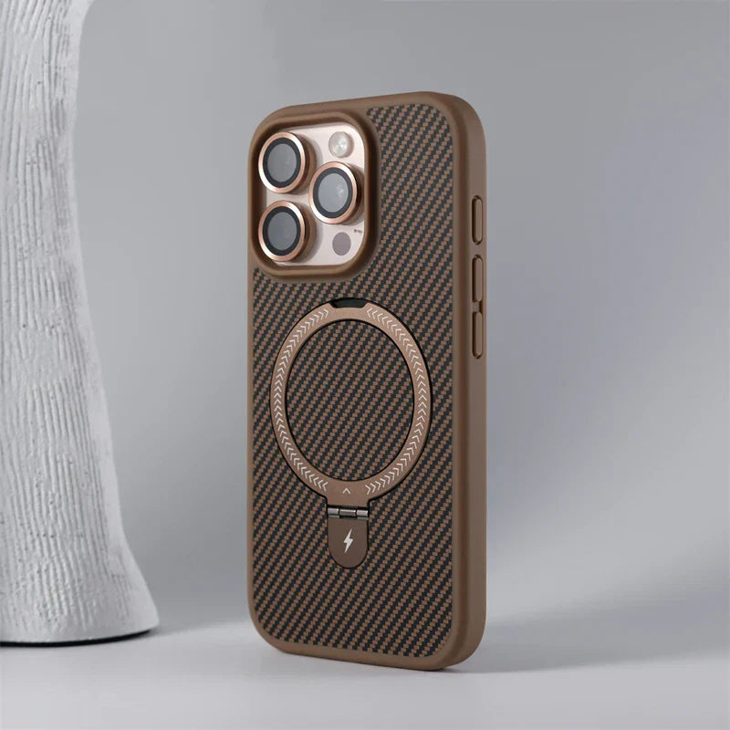 iPhone Case in Carbon Fiber Anti-Impact with MagSafe Charging