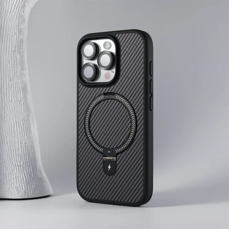 iPhone Case in Carbon Fiber Anti-Impact with MagSafe Charging