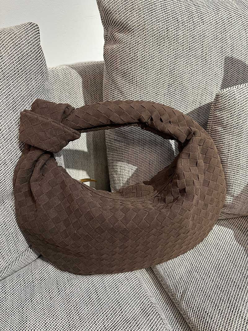 Aurelia™ Woven Suede Bag – Soft Sophistication with Distinctive Charm