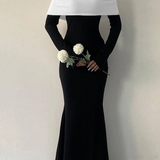 Aeris Off-Shoulder Maxi Dress – Soft Allure in Every Curve
