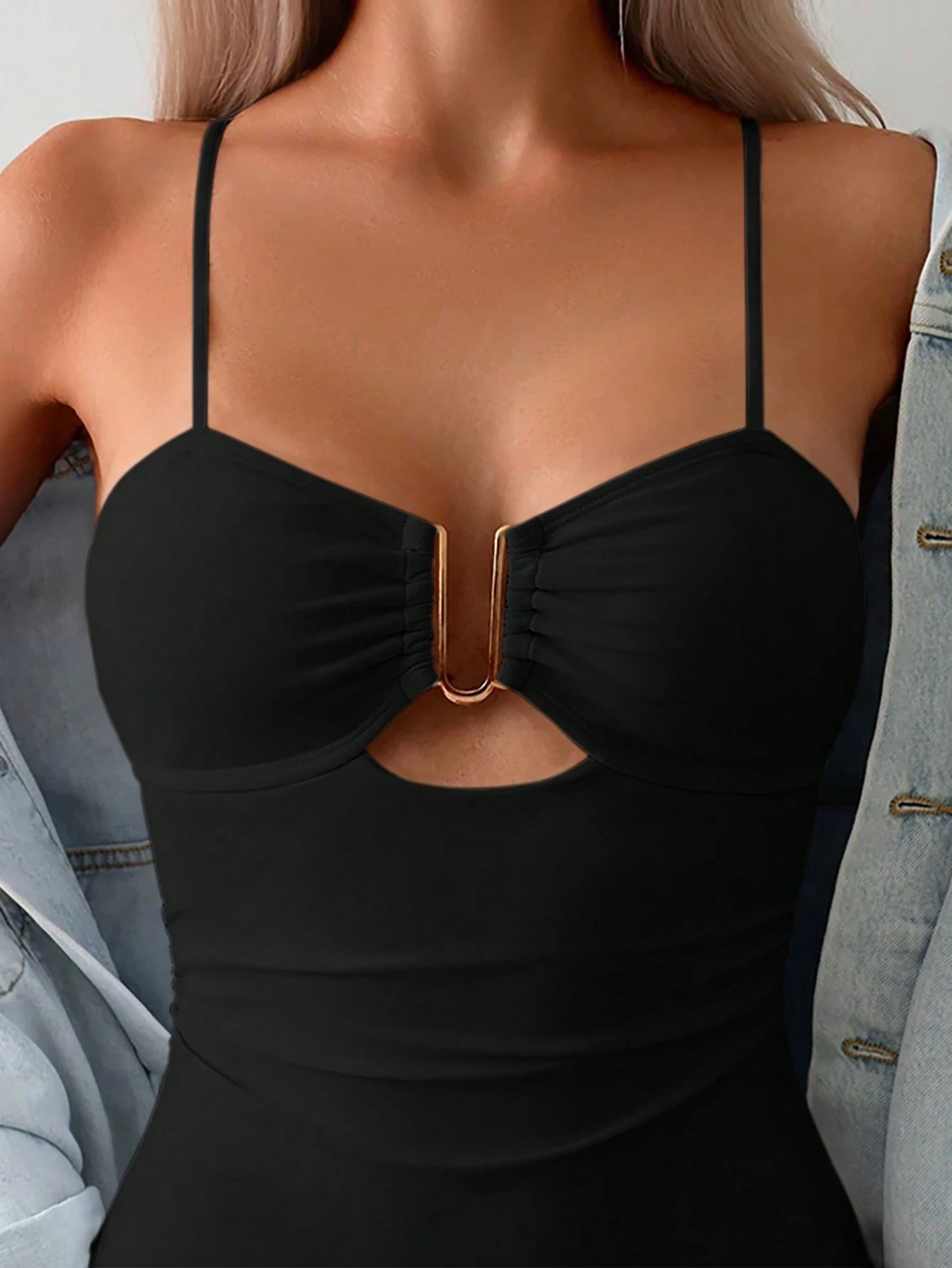 Emelia™ Bandeau One-Piece Swimsuit – Sleek Elegance with Versatile Styling