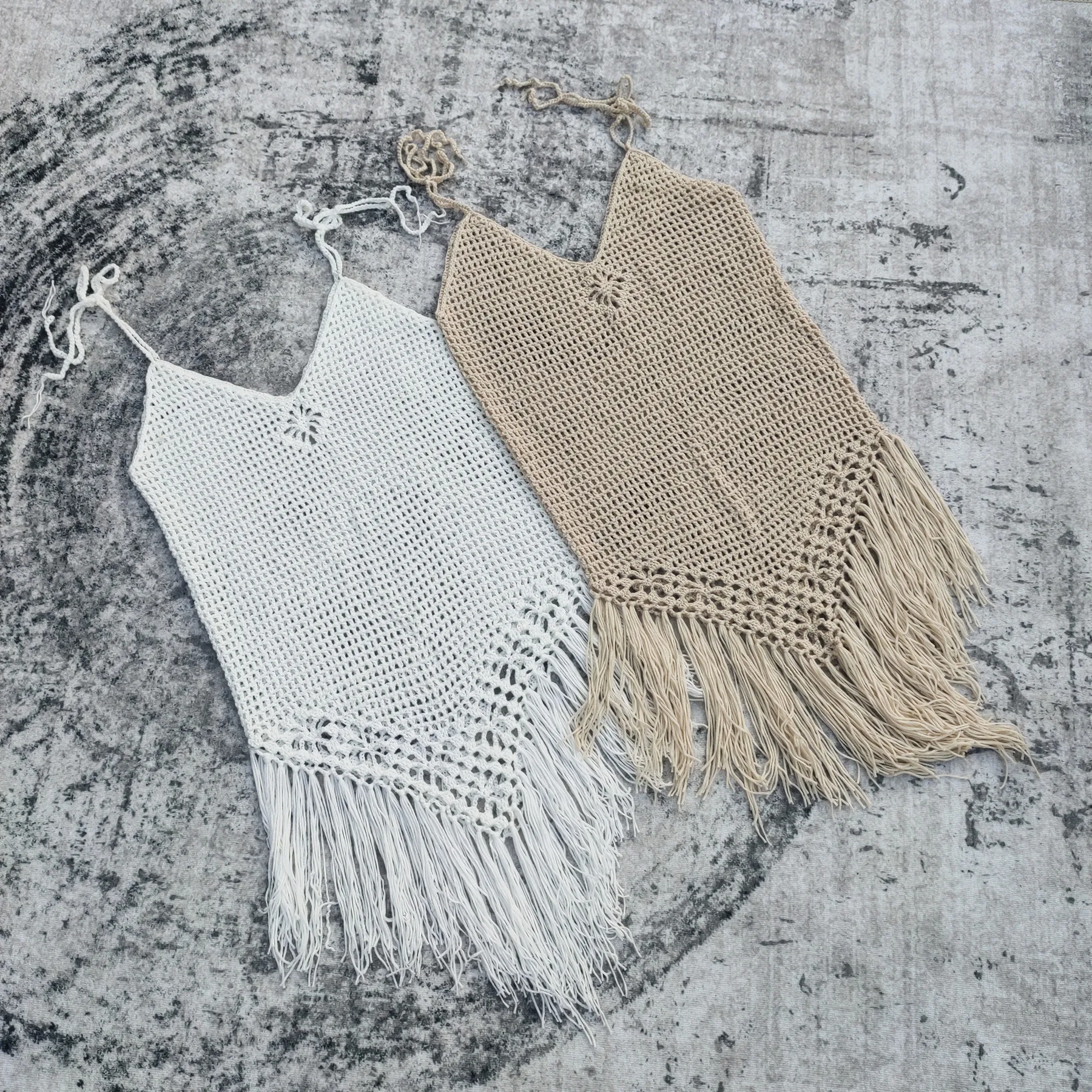 Haleigh™ Beach Cover-Up – Crochet Elegance with Breezy Charm