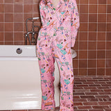 Pink Furniture Print Pajama Set