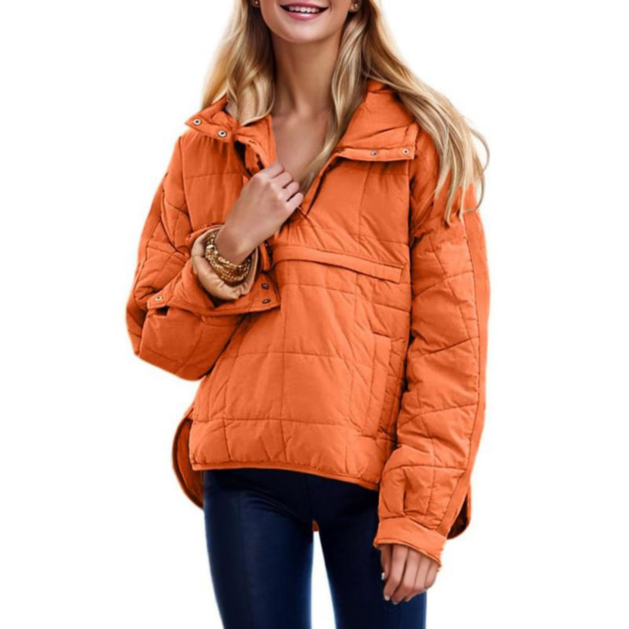 Joy | Oversized Hooded Pullover Hooded Jacket