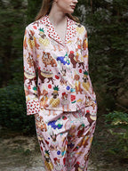 Pink Dessert Dog Pajama Set