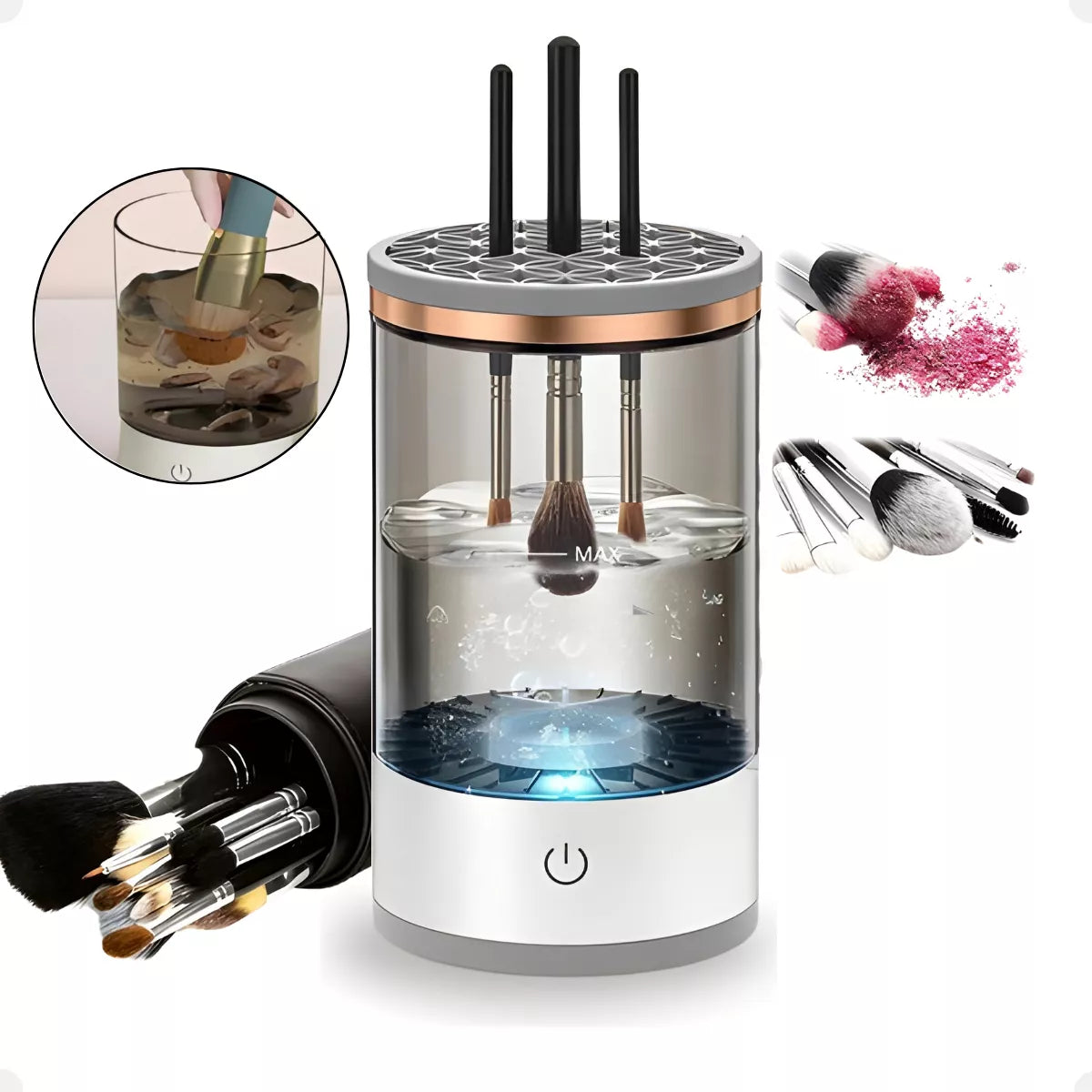 Automatic Makeup Brush Cleaner | SpinGlow™