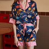 Blue Constellation Shorts Pajama Set