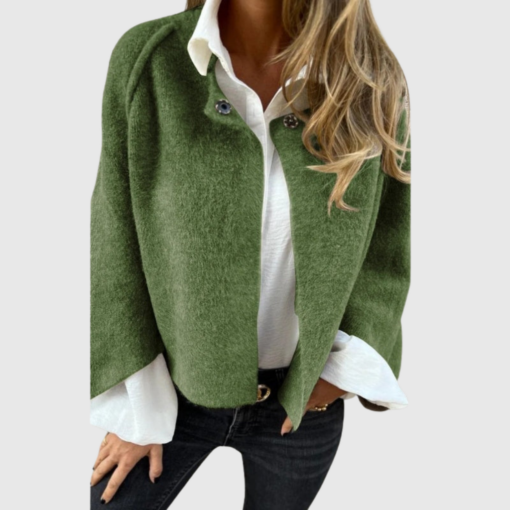 Elise | Short coat with elegant flared sleeves