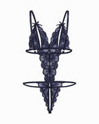 Lace Bodysuit Deep V Teddy