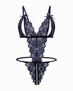 Lace Bodysuit Deep V Teddy