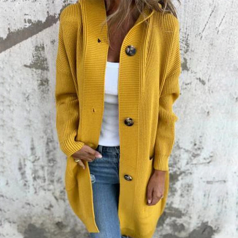 Everlyn | Cozy Hooded Knit Cardigan