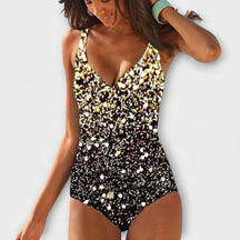 Annie™ One-Piece Swimsuit – Bold Tricolor Chic