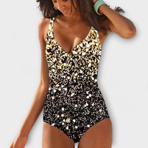 Annie™ One-Piece Swimsuit – Bold Tricolor Chic