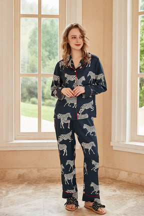 Zebra Print Pajama Set