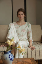 Eco-Friendly  Fiber Printed Pajama Set