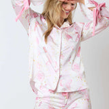 Champagne Ruffle Pajama Set