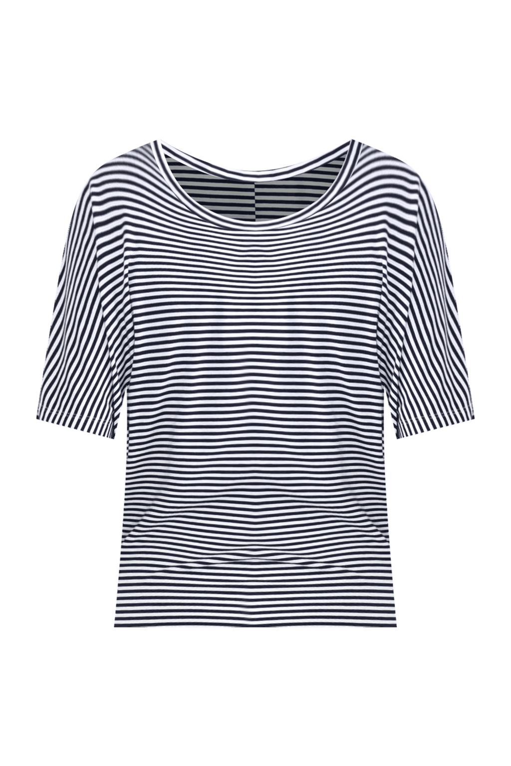 Navy and White Stripe Maui Tee