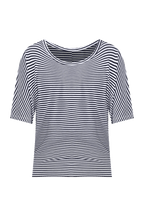 Navy and White Stripe Maui Tee