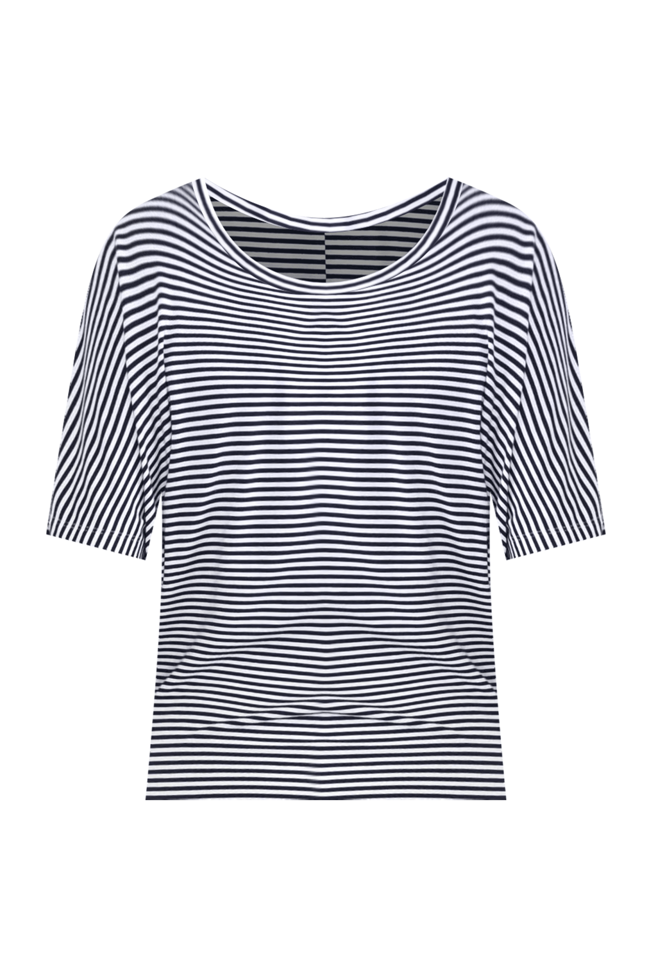 Navy and White Stripe Maui Tee