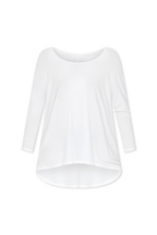 White Milan 3/4 Sleeve Top