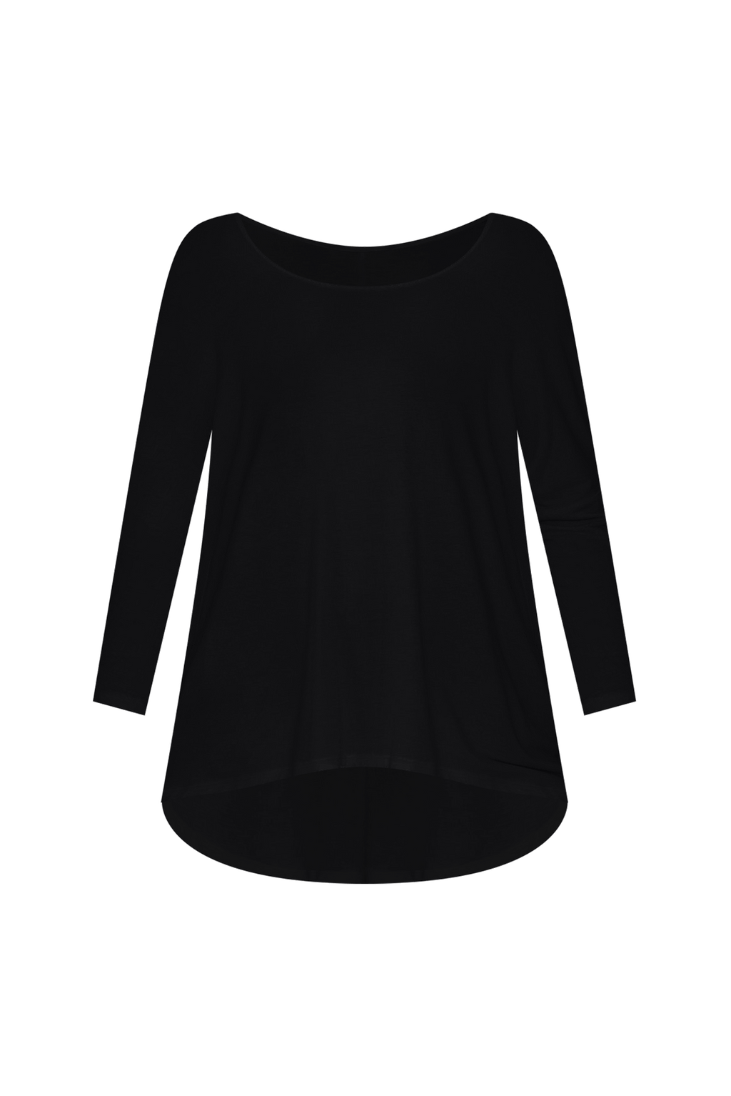 Black Milan 3/4 Sleeve Top