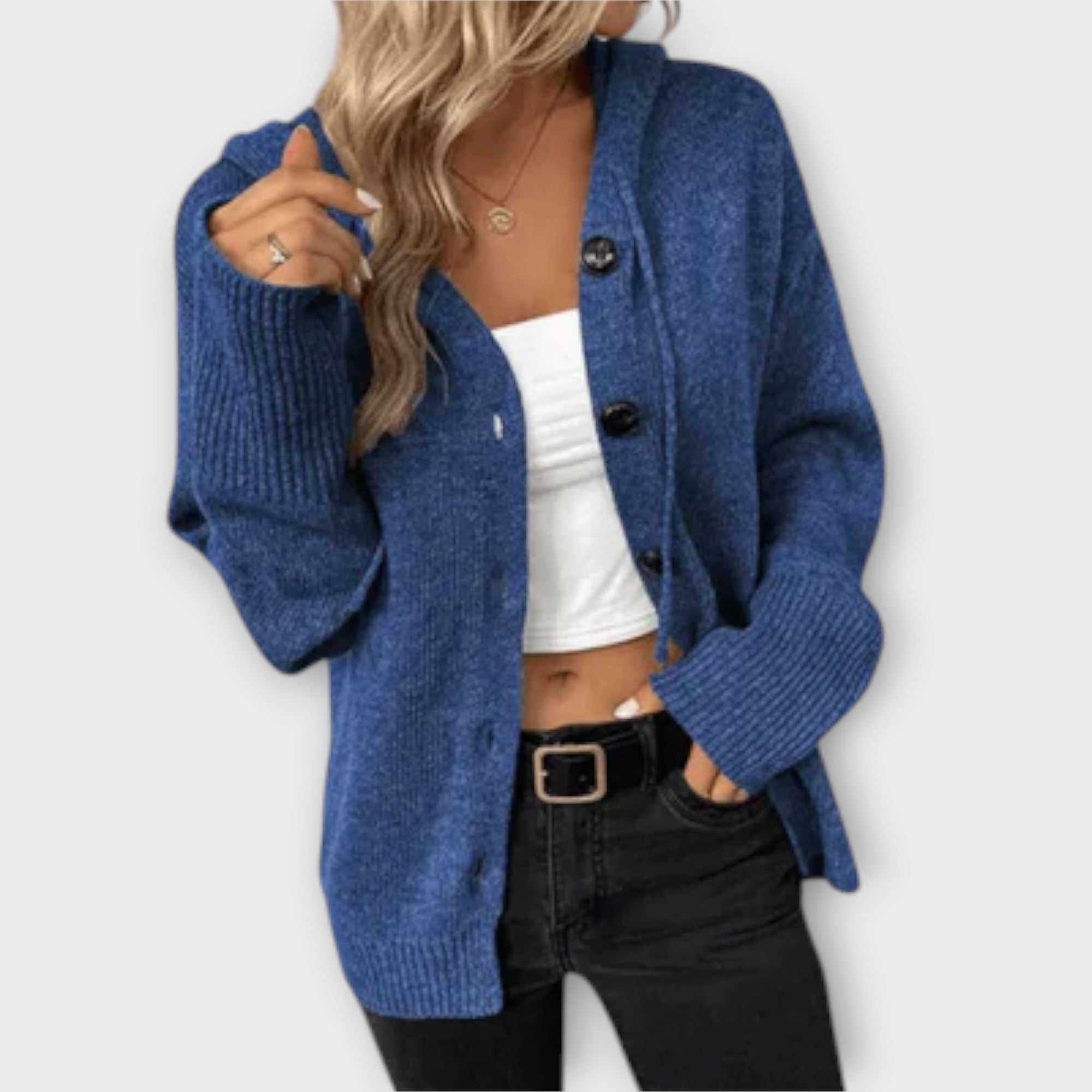 Lucía | Chaqueta de punto con capucha
