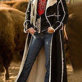 Extra Long Lapel Cardigan Trench Coat