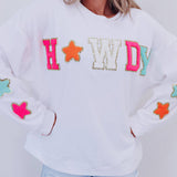 Fashion Letter Star Print Sweatshirt