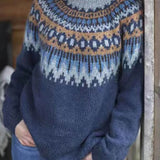 Thick Needle Thick Jacquard Sweater