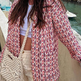 Elegant Printed Cotton Jacket