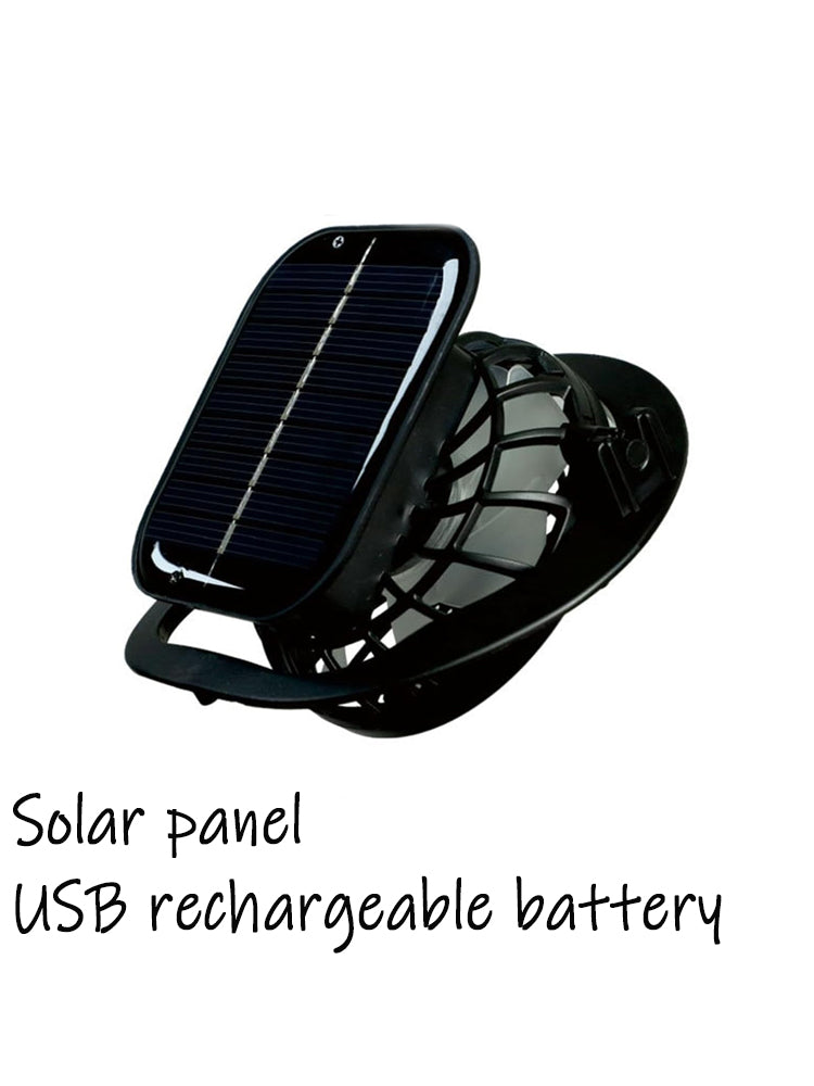Rechargeable & Solar-Powered Outdoor Fan Hat – Fisherman Style