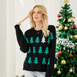 Sparkling Sequin Christmas Tree Knit Sweater