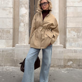 Mid-Length Casual Windbreaker